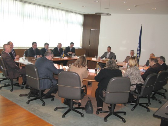 Members of the Collegiums of both Houses of the Parliamentary Assembly of BiH talked to the Minister of Foreign Affairs of the Republic of Greece